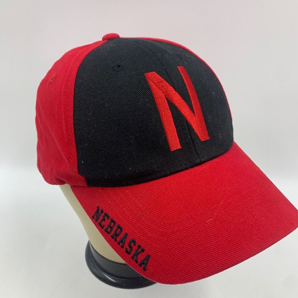 Russell Nebraska University Mens Hat Strapback Red Dad Baseball